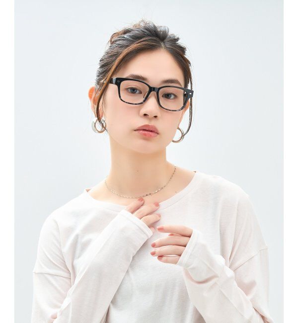  「ウェリントン型 メガネ｜太縁 黒縁フレーム｜伊達メガネ 度付きメガネ｜ユニセックス 黒  レンズ交換券付」|メガネ|ブラック系その他2