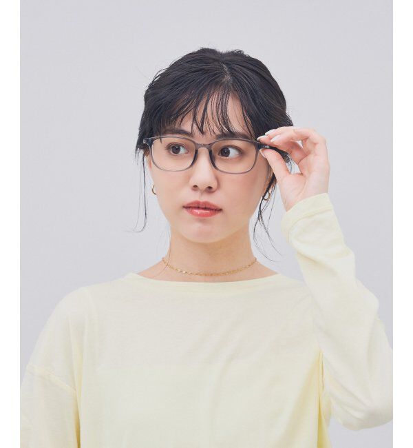  「ウェリントン型 メガネ｜クリアカラー｜伊達メガネ 度付きメガネ｜ユニセックス  レンズ交換券付」|メガネ|