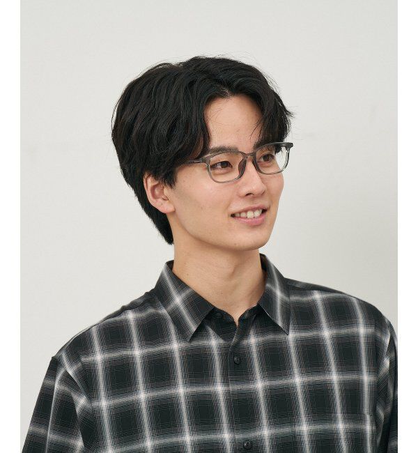  「ウェリントン型 メガネ｜クリアカラー｜伊達メガネ 度付きメガネ｜ユニセックス  レンズ交換券付」|メガネ|