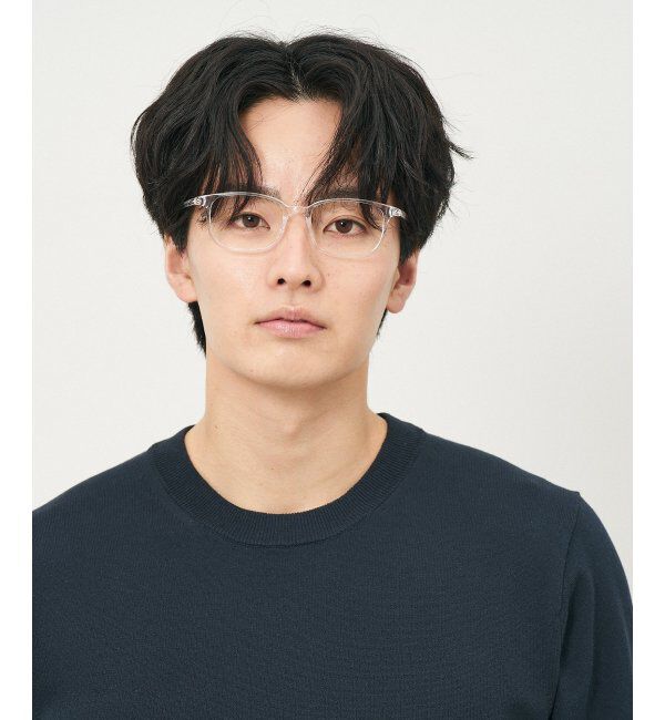  「ウェリントン型 メガネ｜クリアカラー｜伊達メガネ 度付きメガネ｜ユニセックス  レンズ交換券付」|メガネ|