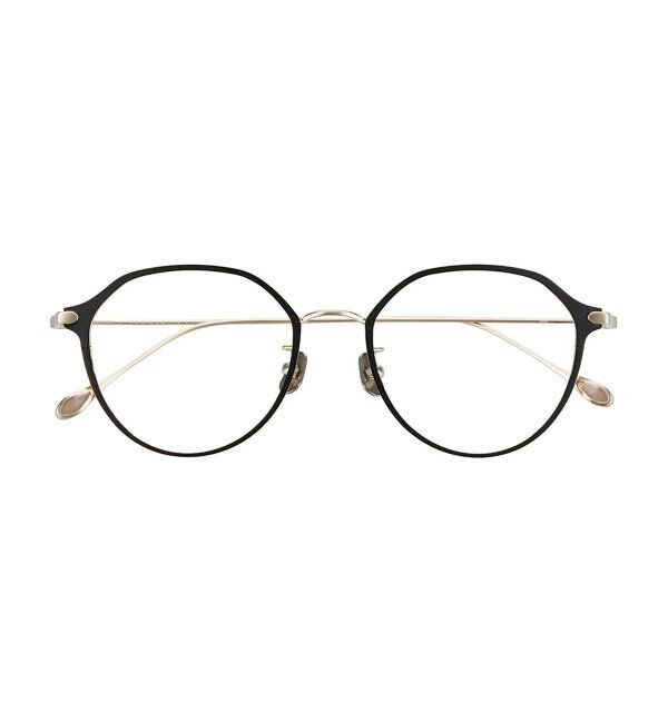  「ボストン型 メガネ | チタン 軽量 メタル 伊達・度付き ユニセックス 大人可愛い Zoff  レンズ交換券付」|メガネ|