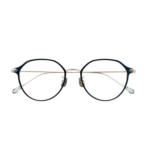  「ボストン型 メガネ | チタン 軽量 メタル 伊達・度付き ユニセックス 大人可愛い Zoff  レンズ交換券付」|メガネ|