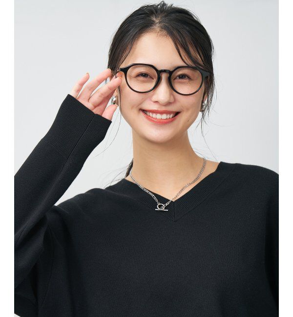  「ボストン型 メガネ | クラウンパント 軽量 伊達めがね・度付き ユニセックス Zoff  レンズ交換券付」|メガネ|