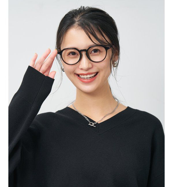  「ボストン型 メガネ | クラウンパント 軽量 伊達めがね・度付き ユニセックス Zoff  レンズ交換券付」|メガネ|