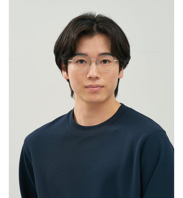  「ラウンド型 メガネ | 丸型 チタン 軽量 メタル 伊達・度付き ユニセックス Zoff  レンズ交換券付」|メガネ|