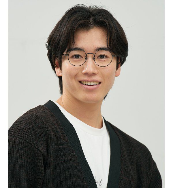  「ラウンド型 メガネ | 丸型 チタン 軽量 メタル 伊達・度付き ユニセックス Zoff  レンズ交換券付」|メガネ|