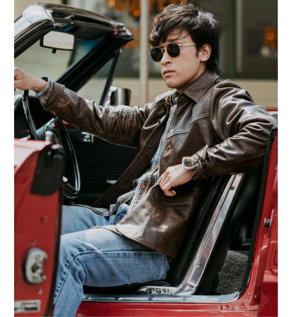  「[東海オンエア としみつさんコラボ] Zoff | TOSHIMITSU サングラス | メタルフレーム 紫外線対策 UVカット」|サングラス|