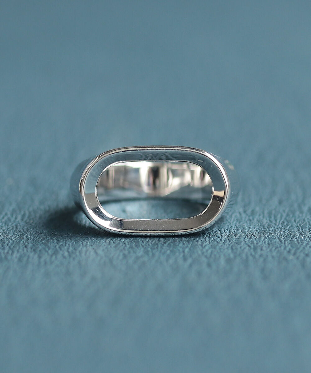  「Two as one silver925 シグネットフレームリング ペア」|リング|