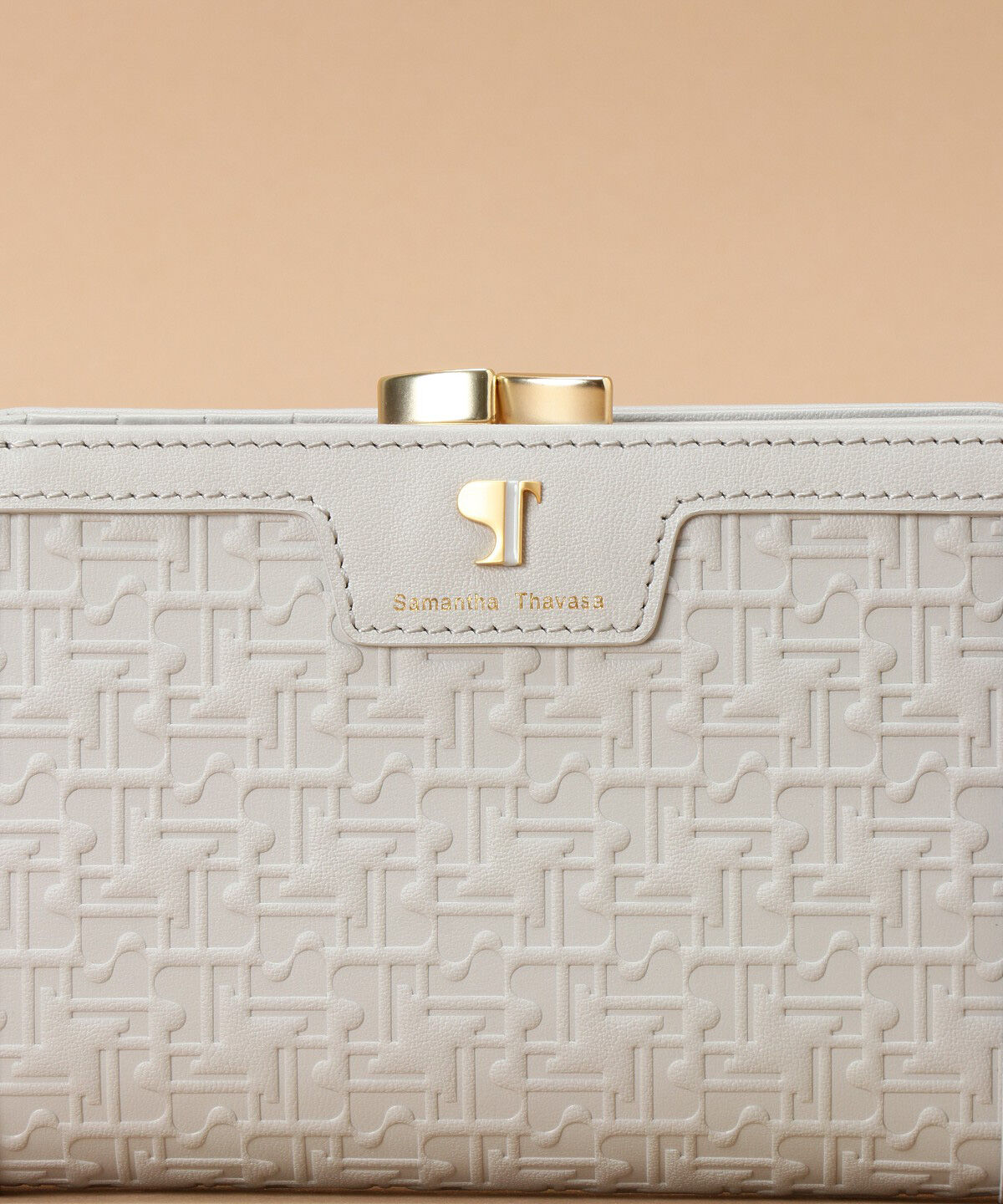 Samantha Thavasa「Pomme d'espoir ポムディスポワール 型押し口金折財布」|財布|