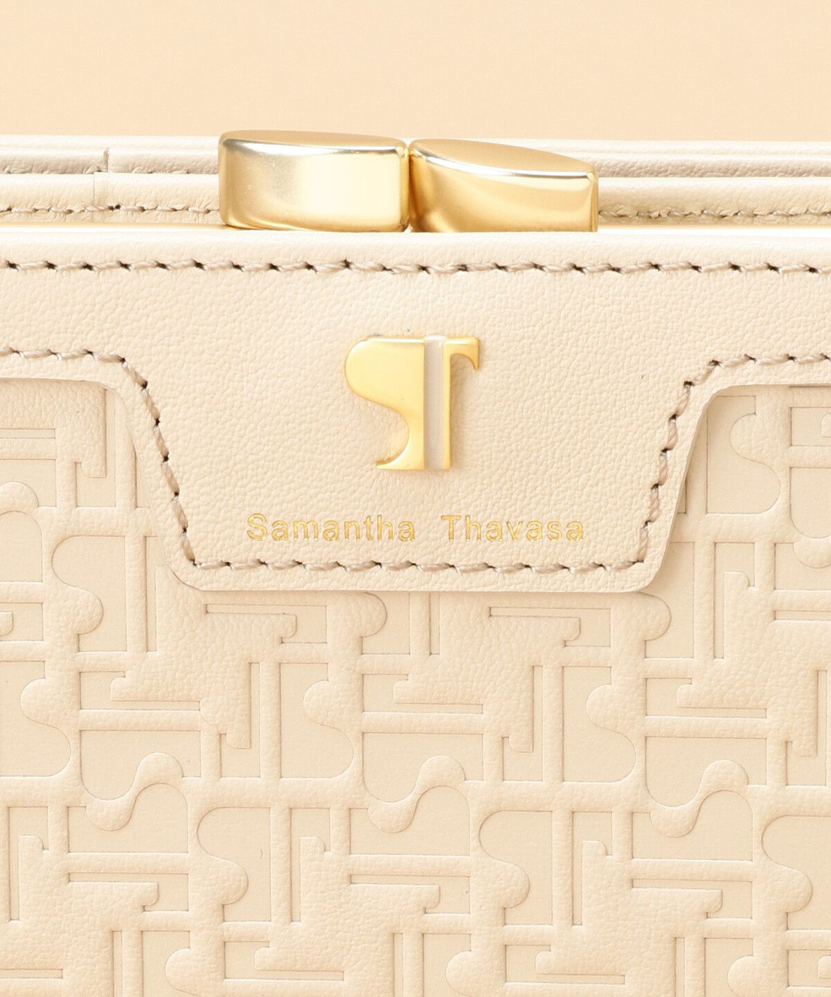 Samantha Thavasa「Pomme d'espoir ポムディスポワール 型押し口金折財布」|財布|
