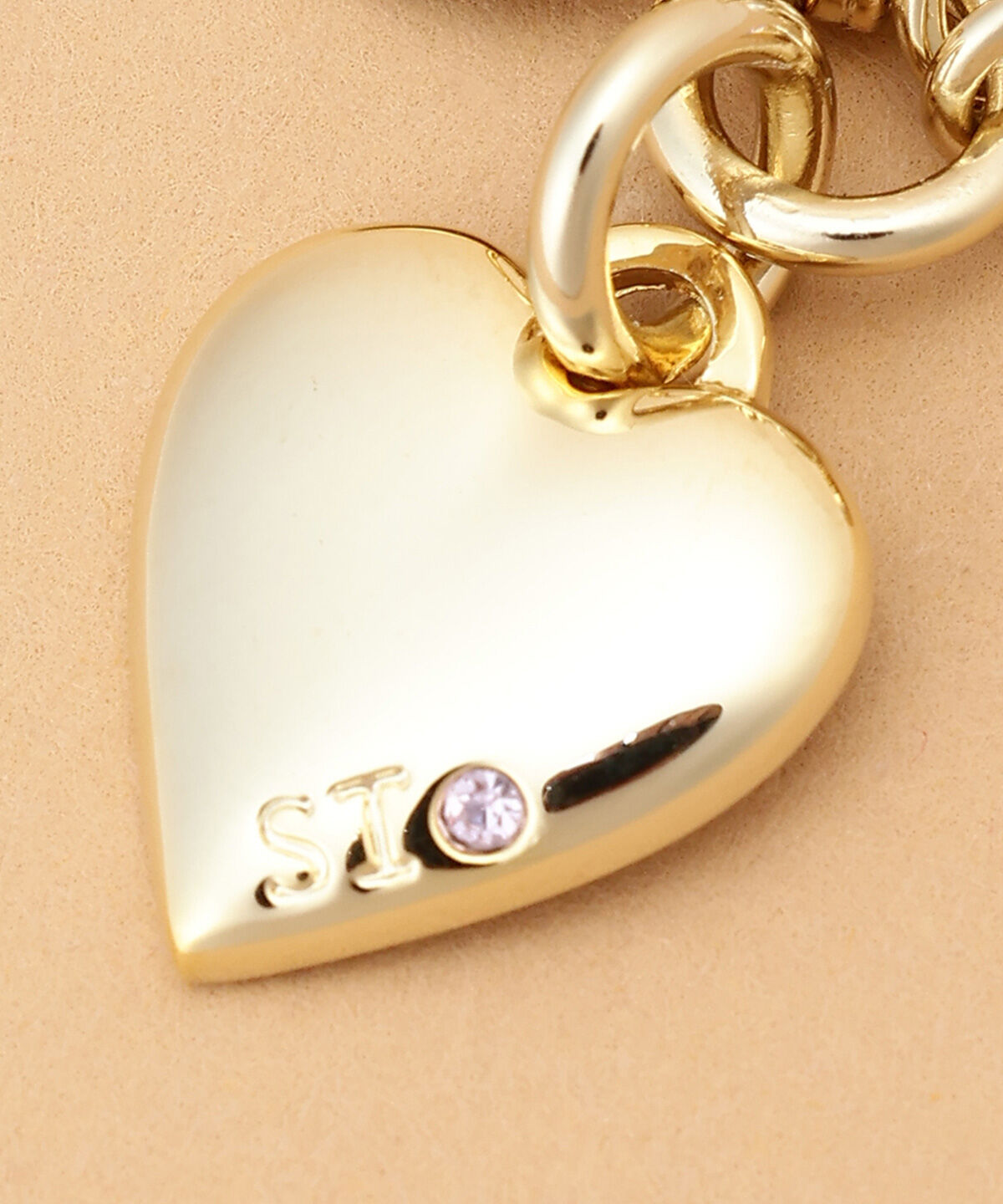 Samantha Thavasa「ゴールドハートファスナーチャーム」|チャーム・キーホルダー|