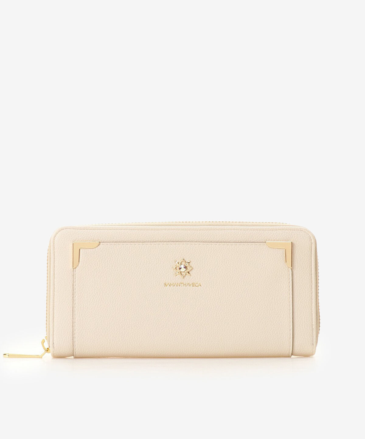 Samantha Vega「シンプルビジュー長財布」|財布|オフホワイト