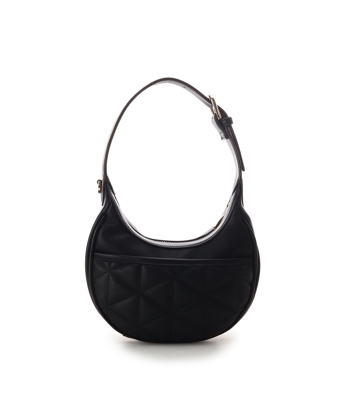 Samantha Vega「キルティングスタッズハーフムーンバッグ」|ハンドバッグ|