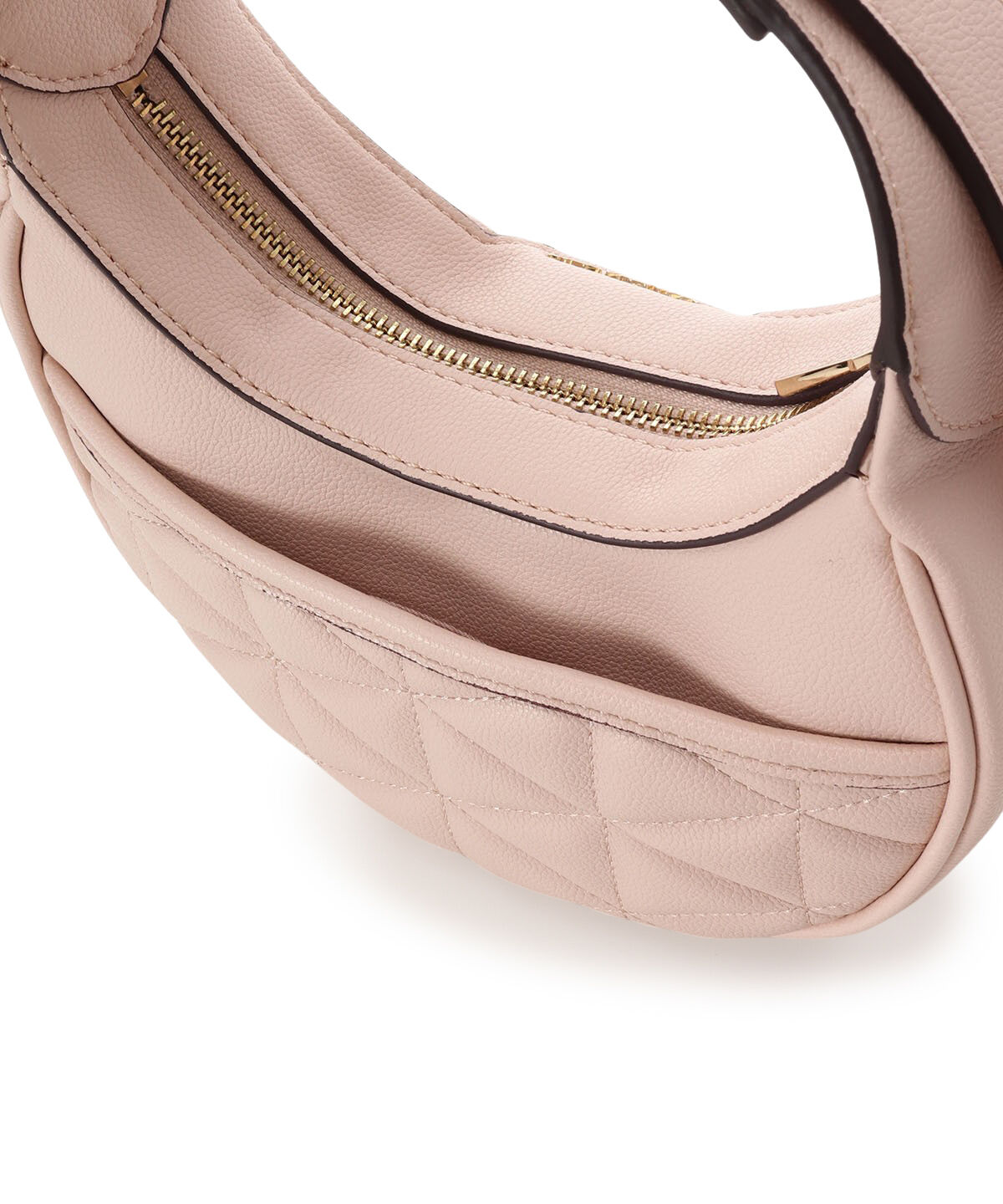 Samantha Vega「キルティングスタッズハーフムーンバッグ」|ハンドバッグ|