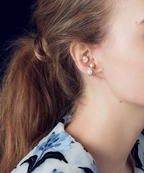 Samantha Tiara「K10 YG パールイヤーカフ」|イヤーカフ|