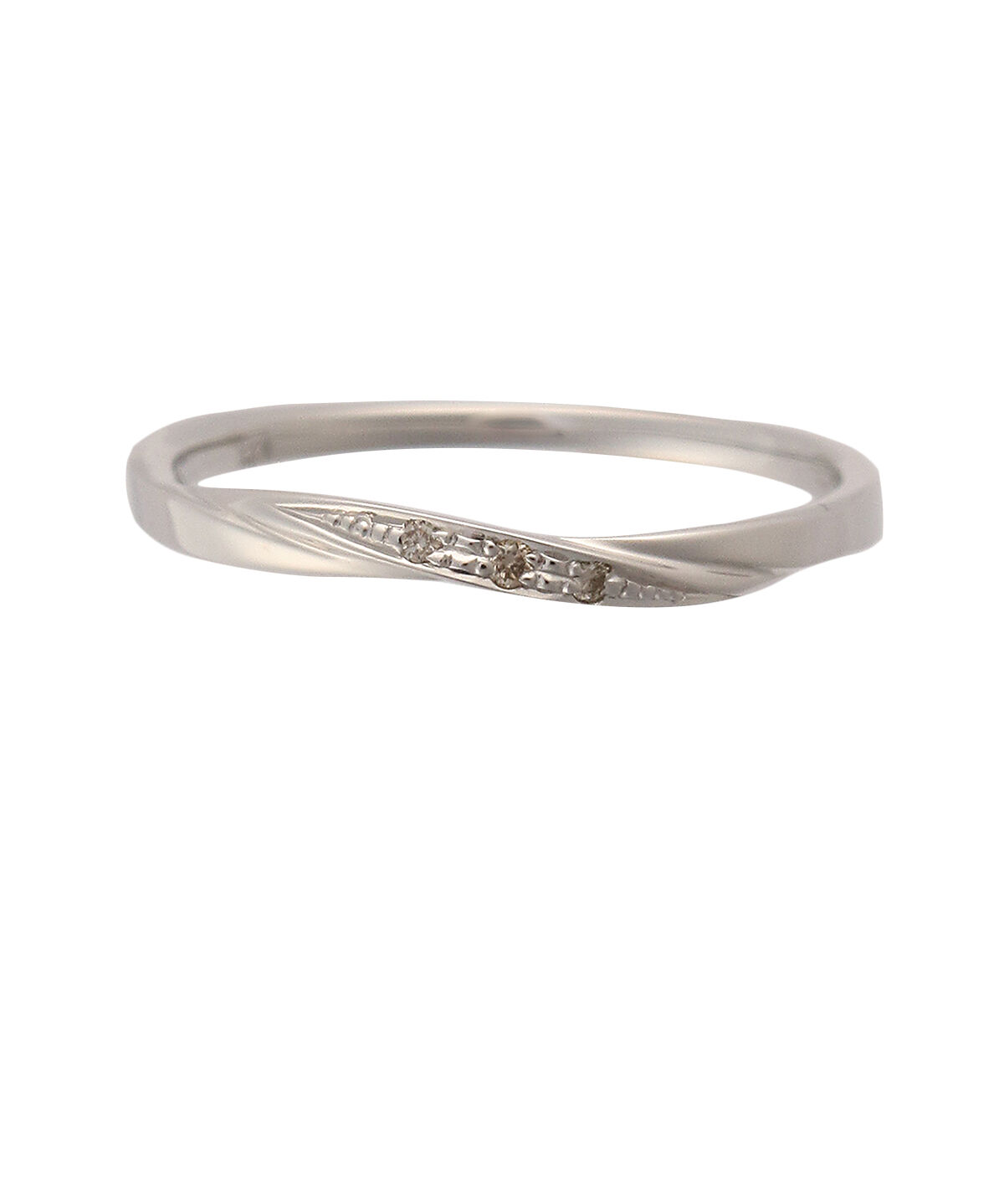 SAMANTHA SILVA「K10 WG ウェーブペアリング (レディース)」|リング|K10 WG