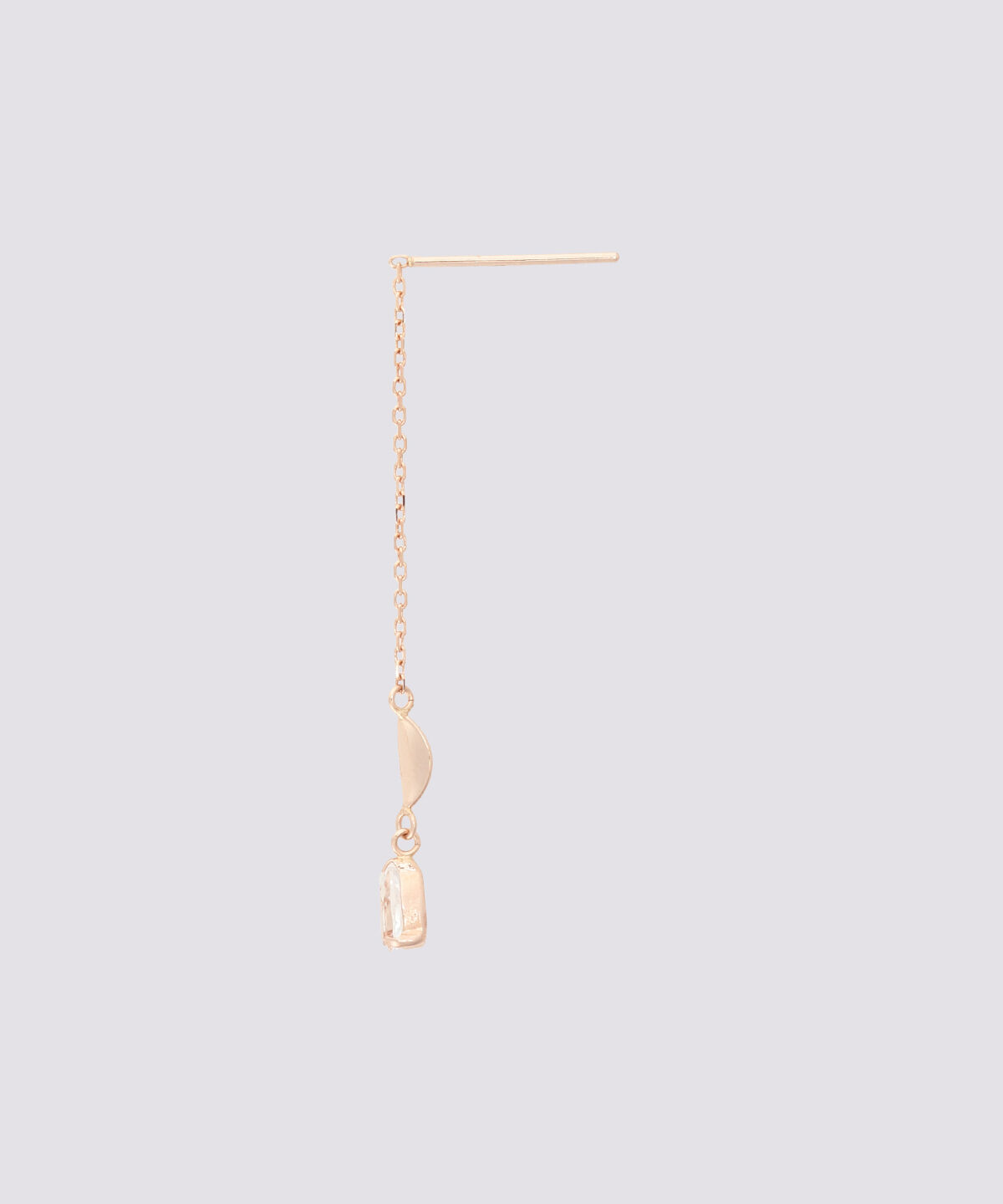 newme by Samantha Thavasa「K10 WG ホワイトトパーズ ドロップピアス」|ピアス|