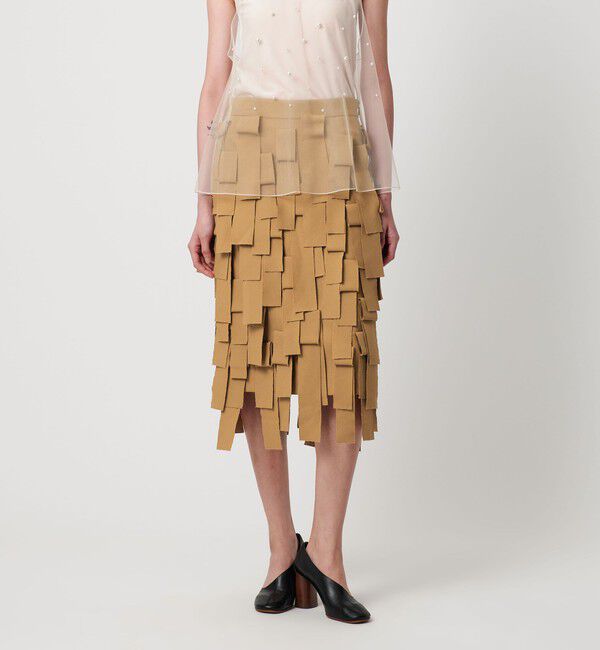AEWEN MATOPH「＜AEWEN MATOPH＞フリンジスカート」|スカート|BEIGE