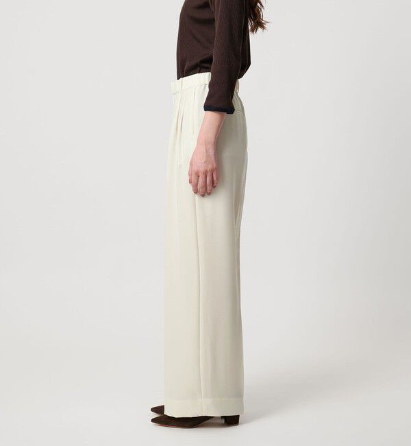 UNITED ARROWS「2タック ワイドパンツ WHITE ‐ウォッシャブル‐」|その他|