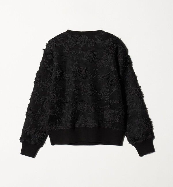 UNITED ARROWS「エンブロイダリーフラワー メッシュ ニット」|ニット・セーター|
