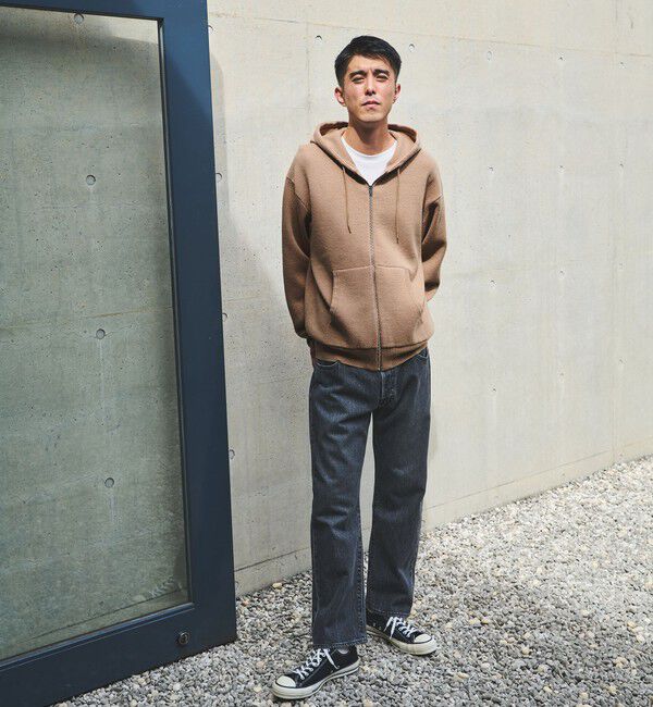 UNITED ARROWS green label relaxing「ウールミックス ジップ パーカー フーディ」|パーカー|