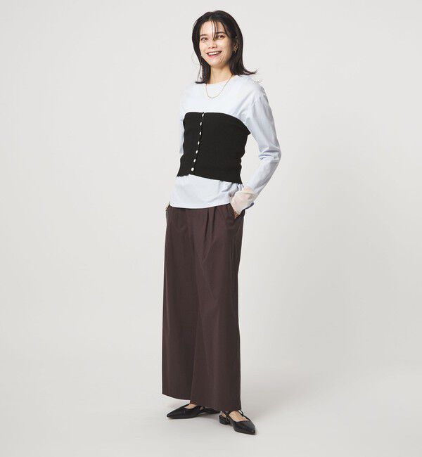 UNITED ARROWS green label relaxing「リブ ニット ビスチェ ウォッシャブル」|ベスト・ジレ|