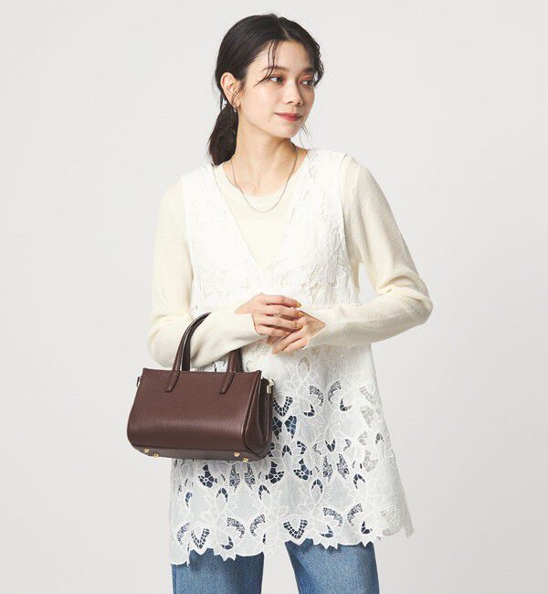 UNITED ARROWS green label relaxing「リブ ニット クルーネック プルオーバー ウォッシャブル」|ニット・セーター|