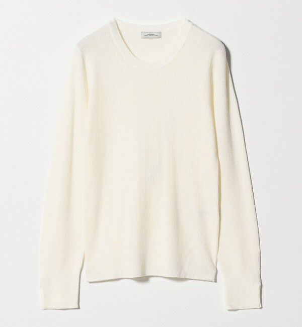 UNITED ARROWS green label relaxing「リブ ニット クルーネック プルオーバー ウォッシャブル」|ニット・セーター|