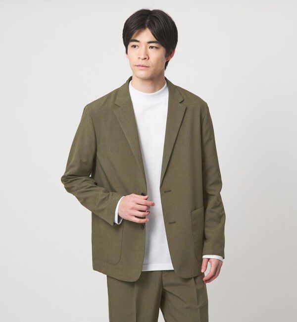 UNITED ARROWS green label relaxing「【WEB限定】JUST fit ドライポリエステル リラックス セットアップ -吸水速乾-」|テーラードジャケット|