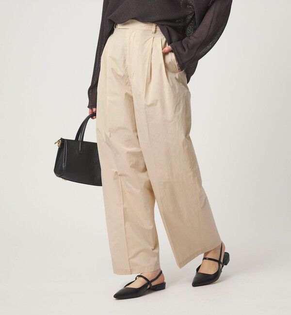 UNITED ARROWS green label relaxing「FAbRICA 2タック ワイド パンツ」|チノ|