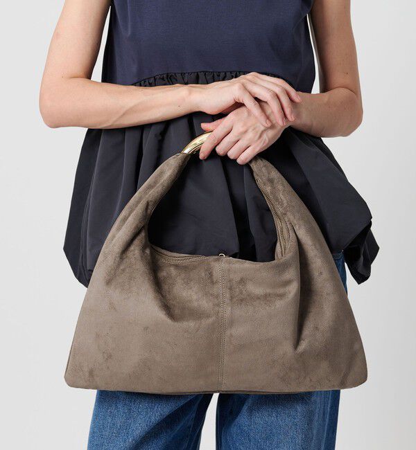 BEAUTY&YOUTH UNITED ARROWS「＜LE VERNIS＞Sculpture triangle M/ショルダーバッグ」|ショルダー・メッセンジャー|MD.GRAY