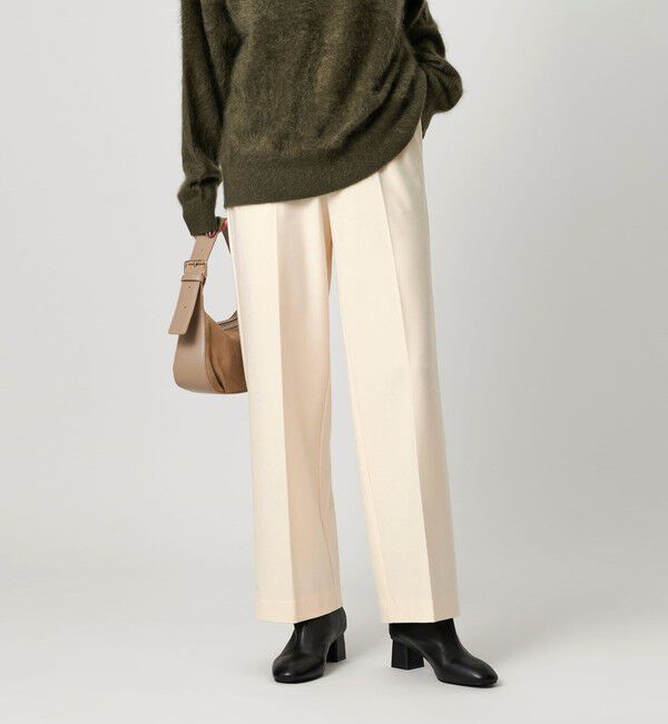 BEAUTY&YOUTH UNITED ARROWS「裏起毛バックゴム ストレートパンツ ウォッシャブル」|スラックス|