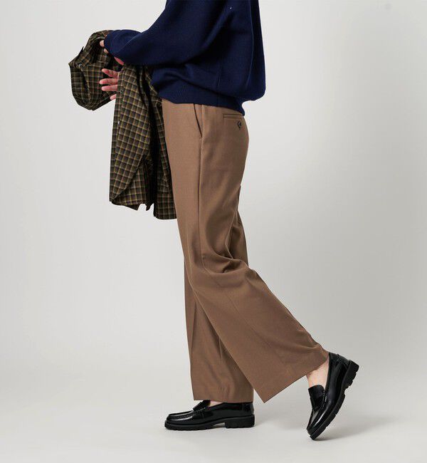 BEAUTY&YOUTH UNITED ARROWS「裏起毛バックゴム ストレートパンツ ウォッシャブル」|スラックス|MOCA