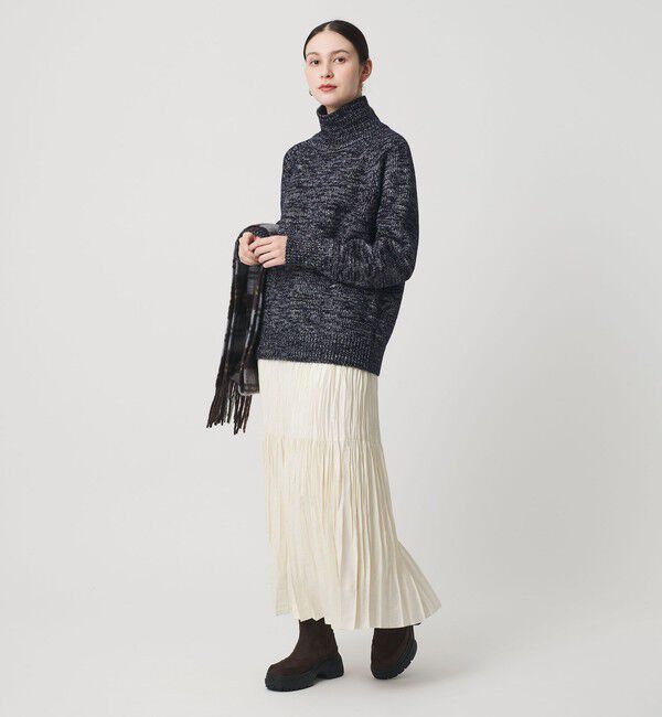 BEAUTY&YOUTH UNITED ARROWS「ミックスカラー ラメ タートルネック ニットプルオーバー」|ニット・セーター|