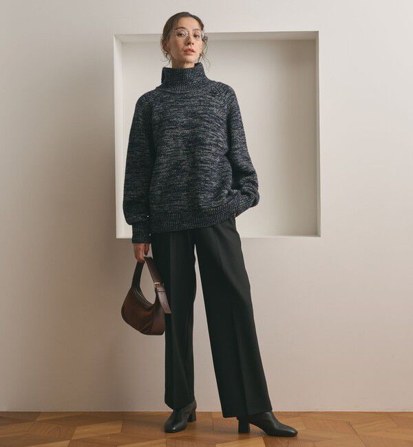 BEAUTY&YOUTH UNITED ARROWS「ミックスカラー ラメ タートルネック ニットプルオーバー」|ニット・セーター|