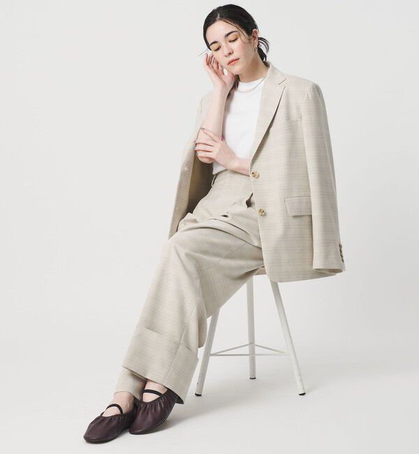 BEAUTY&YOUTH UNITED ARROWS「ギャザー バレエシューズ」|バレエシューズ|