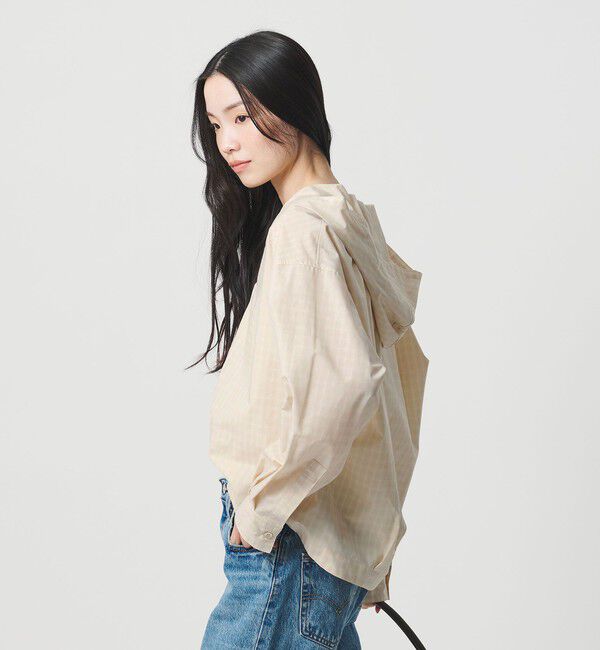 BEAUTY&YOUTH UNITED ARROWS「ポリエステルコットン フードシャツ」|シャツ・ブラウス|