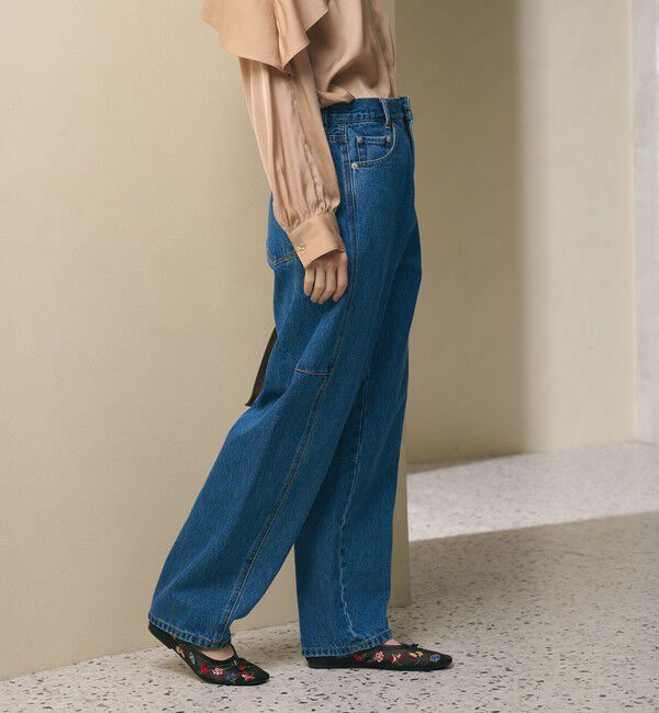 BEAUTY&YOUTH UNITED ARROWS「【WEB限定】カーブ デニムパンツ」|デニム|