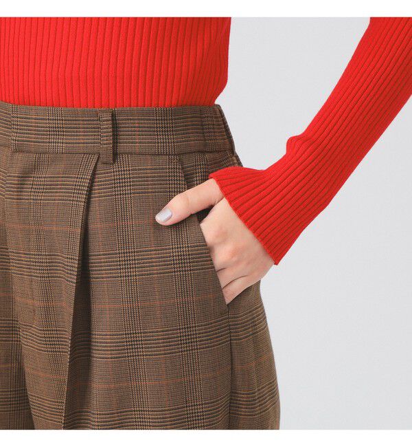 Ray BEAMS 「チェック タック パンツ」|チノ|