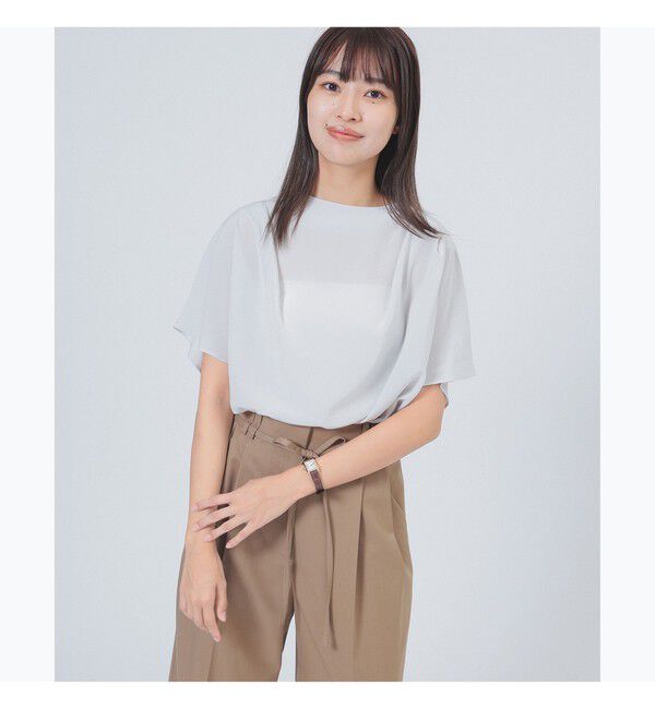 Demi-Luxe BEAMS 「タック シアー ブラウス」|シャツ・ブラウス|