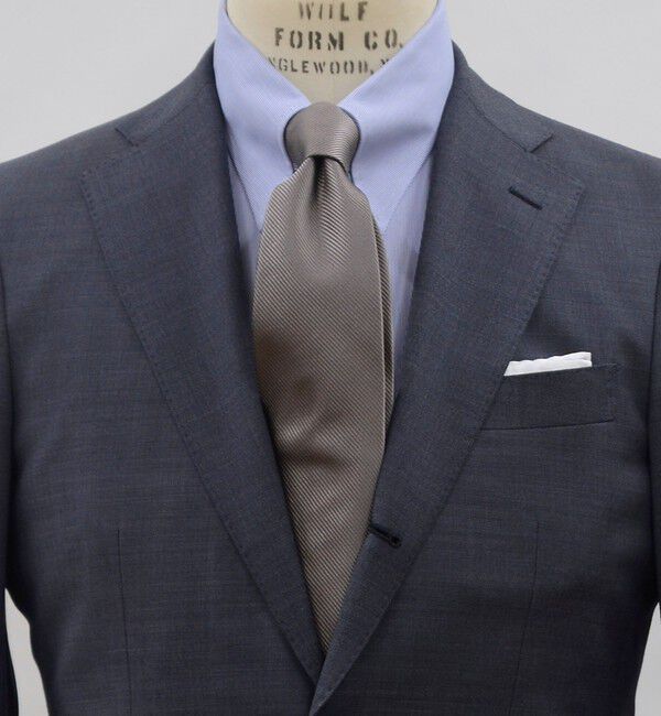 SHIPS「SHIPS: シルク レップ ソリッド ネクタイ」|ネクタイ・蝶ネクタイ|ベージュ