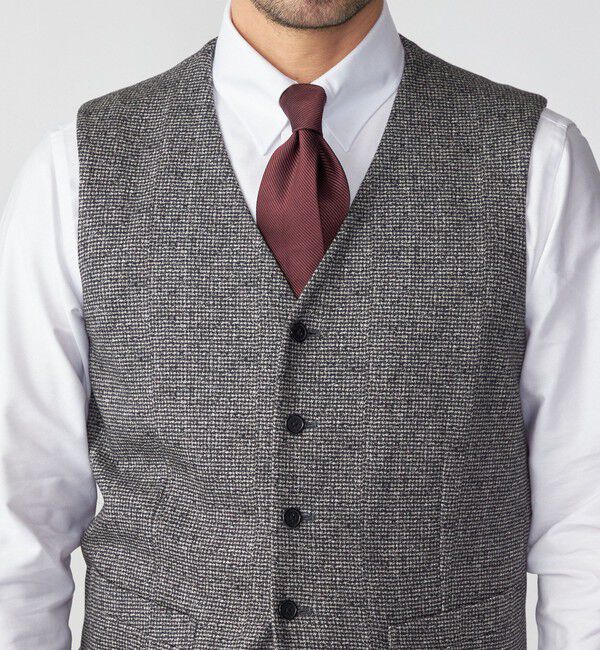 SHIPS「SHIPS: シルク レップ ソリッド ネクタイ」|ネクタイ・蝶ネクタイ|ボルドー