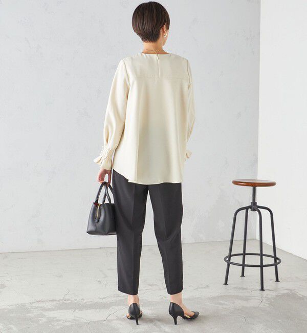 SHIPS for women「〈手洗い可能〉キャンディ スリーブ ブラウス &times; パンツ セットアップ」|シャツ・ブラウス|