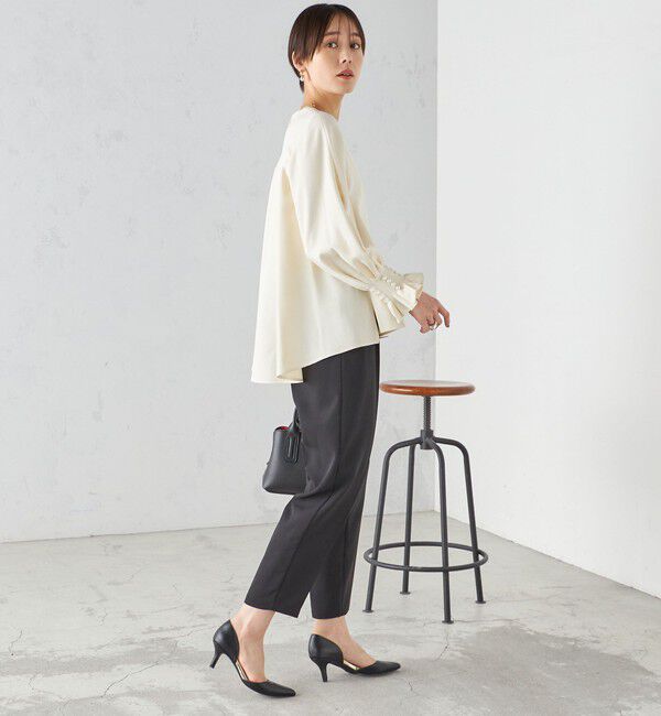 SHIPS for women「〈手洗い可能〉キャンディ スリーブ ブラウス &times; パンツ セットアップ」|シャツ・ブラウス|