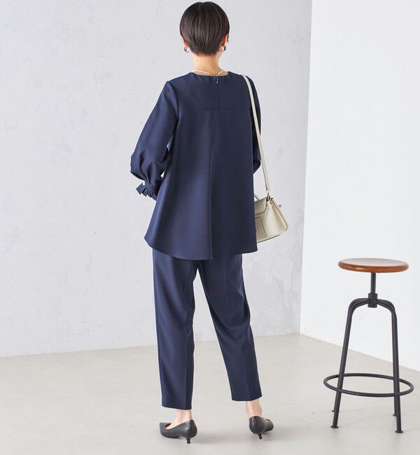 SHIPS for women「〈手洗い可能〉キャンディ スリーブ ブラウス &times; パンツ セットアップ」|シャツ・ブラウス|