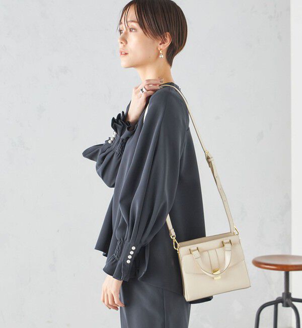 SHIPS for women「〈手洗い可能〉キャンディ スリーブ ブラウス &times; パンツ セットアップ」|シャツ・ブラウス|