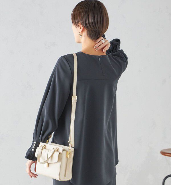 SHIPS for women「〈手洗い可能〉キャンディ スリーブ ブラウス &times; パンツ セットアップ」|シャツ・ブラウス|