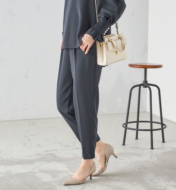 SHIPS for women「〈手洗い可能〉キャンディ スリーブ ブラウス &times; パンツ セットアップ」|シャツ・ブラウス|