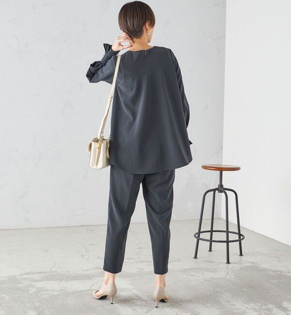 SHIPS for women「〈手洗い可能〉キャンディ スリーブ ブラウス &times; パンツ セットアップ」|シャツ・ブラウス|