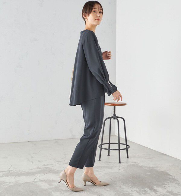 SHIPS for women「〈手洗い可能〉キャンディ スリーブ ブラウス &times; パンツ セットアップ」|シャツ・ブラウス|